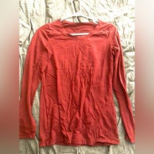 Red long sleeve shirt,size medium